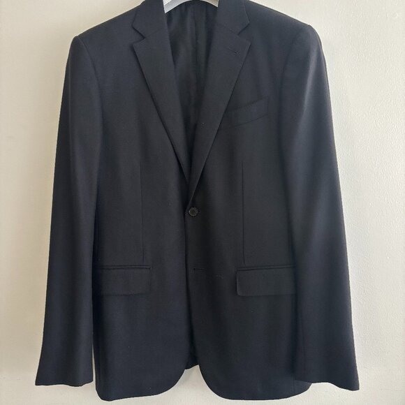 $3500 Ermenegildo Zegna Harry Rosen Black Blazer/ Sport Coat - 40 - Picture 1 of 13